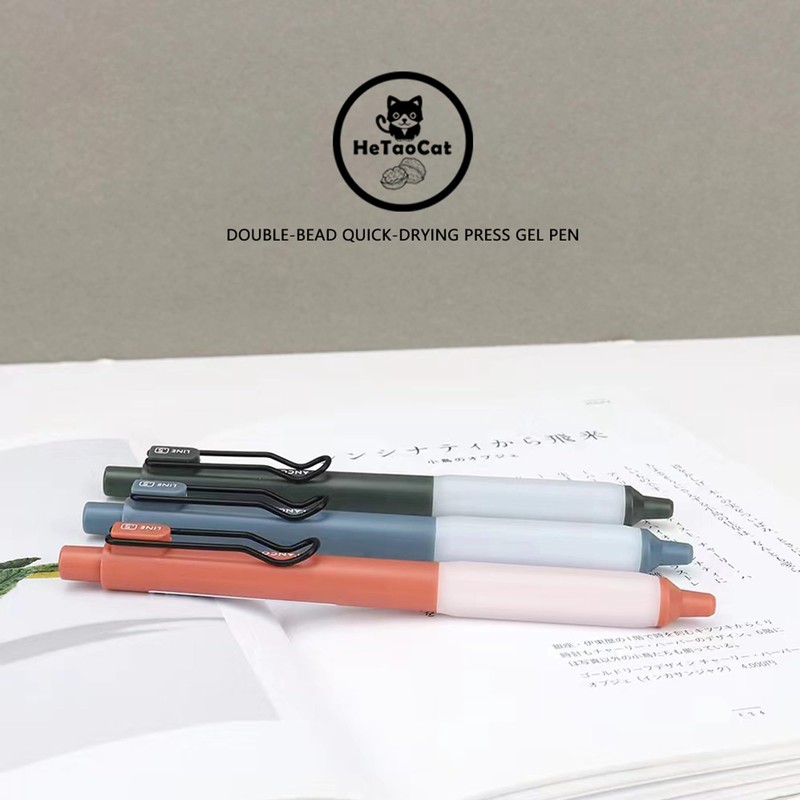 HeTaoCat Retractable Gel Pens, 0.5mm Fine Point, Quick Drying, Writing