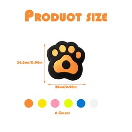 OHYER Pack of 6 Animal Damper Tennis Vibration Tennis Squash Racket Shock Absorber Long Tennis Damper Tennis Vibration Damper Tennis Vibration Damper Cat Claw for Badminton Racket