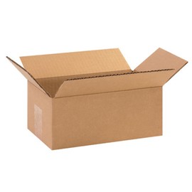 Secure Seal - 10x6x4 Pack of 100 Corrugated Cardboard Packing Shipping Mailing Moving Carton Boxes