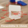 Lantelme Tile Levelling System Pack of 100 Pull Tabs 1