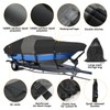 1600D + 1200D Boat Cover with 2" Wide Loops for