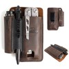 Topstache Leather Multitool Sheath with Belt Clip - Multitool Holster