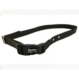 Sparky Pet Co ¾” Nylon 2 Hole 1.25” Dog Fence Receiver Replacement Strap for All e-Collar Systems RFA 41 Wireless and In Ground Systems,(Black)