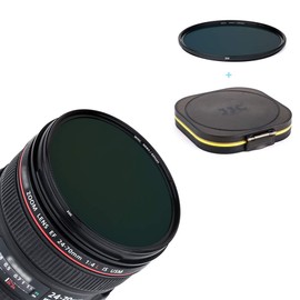 JJC 67mm ND64 6 Stop Neutral Density Filter for Canon EF-S 18-135mm F3.5-5.6 RF 24-105mm F4-7.1 Sony FE 24-70mm F4 and Other Lenses with 62mm Filter Thread, ND 64 Filter with Moistureproof Filter Case