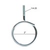 Xadnitu 100 Pieces 2" Diameter Threaded Bridle Rings, Heavy Duty