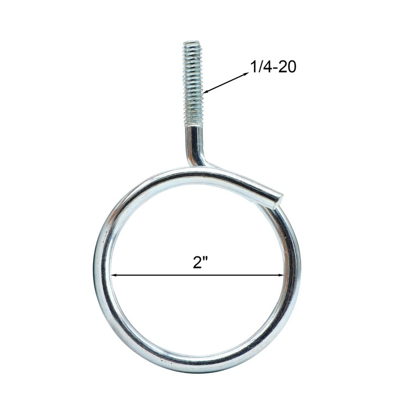 Xadnitu 100 Pieces 2" Diameter Threaded Bridle Rings, Heavy Duty