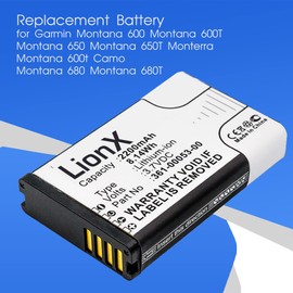 LIONX Battery for Montana 600 Montana 600T Montana 600t Camo Montana 650 Montana 650T Montana 680 Montana 680T Monterra 010-11599-00 010-11654-03 361-00053-00 361-0005