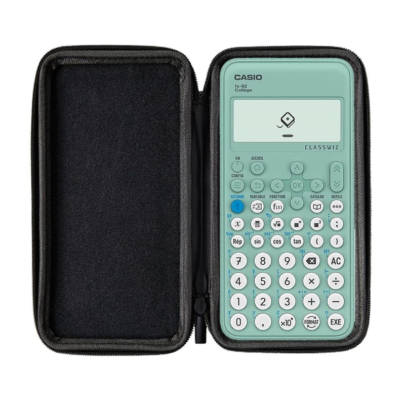Casio fx-92 Collège including a WYNGS protective case in Red