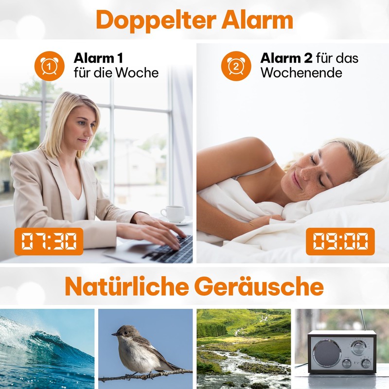 Top Life Light Alarm Clock - Daylight Alarm Clock for