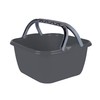 No Label Square Basin, grey, 35 x 35 x 18