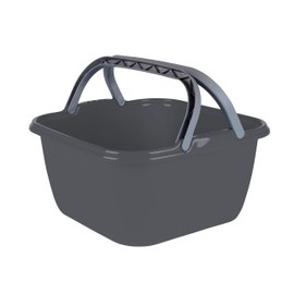 No Label Square Basin, grey, 35 x 35 x 18 cm