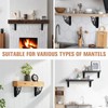 2 Pack Fireplace Mantel Brackets Heavy Duty,Floating Mantel Bracket,Corbels for
