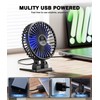 JZCreater USB Desk Fan, Mini Portable Fans, 3 Speeds Desktop