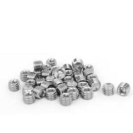IIVVERR M8x6mm 316 Stainless Steel Hex Socket Cup Point Grub Set Screws 40pcs (M8x6mm 316 Tornillos de fijación de acero inoxidable Socket hexagonal, punto de copa, punto 40pcs