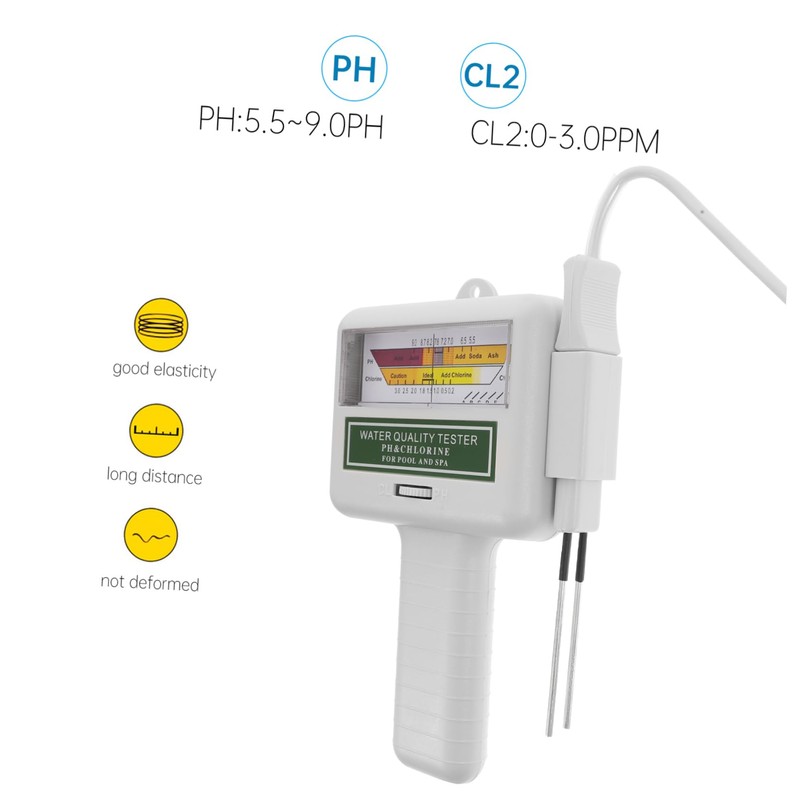 Sosoport Digital Pool Water Quality Tester Ph Chlorine Dioxide for