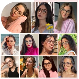 Cyxus Lentes para Computadora para Mujeres Anti Luz Azul Lente Antireflejant Bloqueo UV Antifatiga Anteojos