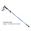 Folding Walking Stick 7075 Aluminum Alloy Prevent Slip Adjustable Height