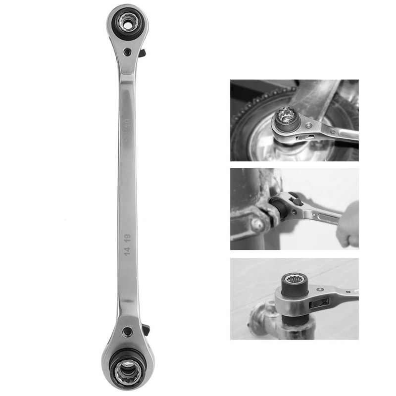 Ever Multi Ratchet Spanner, 8-21 mm 8-in-1 Multifunctional Ratchet Wrench