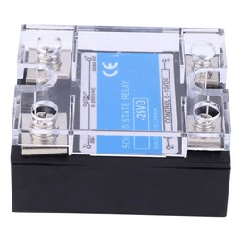 Berm Solid State Relay, Single-Phase Relay, High Performance Optocoupler Control, Power Regulator 0-10 V DC, Load 0-250 V AC, Frequency 50/60 Hz Berm Relay (BERM-25VD), Default