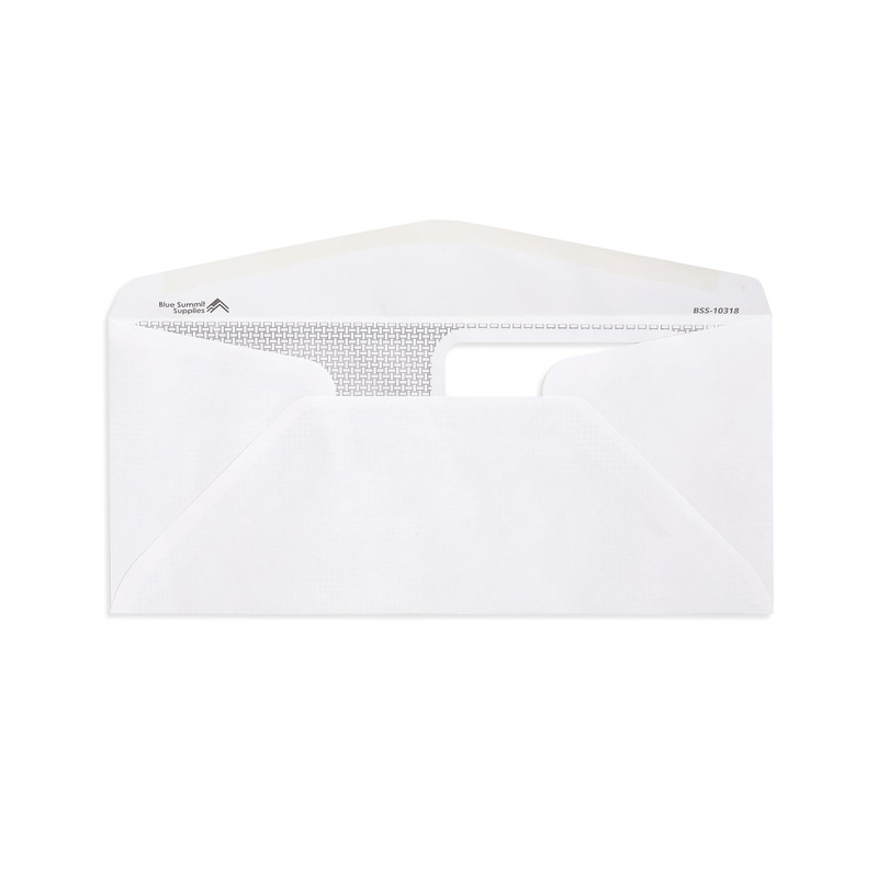 Blue Summit #10 Double Window Security Envelopes for ADP Payroll
