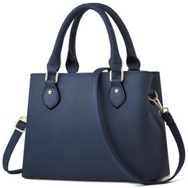 CHICAROUSAL Purses and Handbags for Women Leather Crossbody Bags Women's Tote Shoulder Bag (XK Navy Blue)