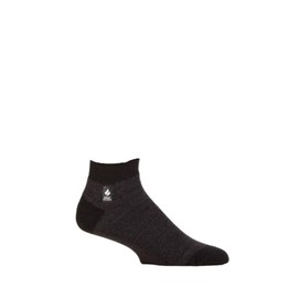 Heat Holders Men's Maddox ULTRA LITE® Ankle Socks Black/Charcoal/Men's 7-12