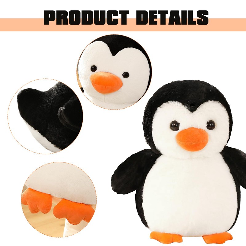 FDJZXW Penguin Cuddly Toy, Penguin Soft Toy, Cute Cuddly Toy