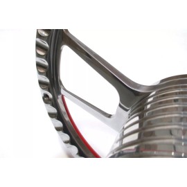 Forever Sharp Yamaha Golf Cart 14" Billet & Black Carbon Fiber Steering Wheel + Adapter