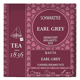 Teemando® Black Tea Earl Grey Bergamot Note Flavoured 50 Pyramid Bags in Sachet of 3 g = 2 x 50 Bags
