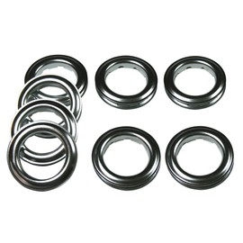 Home Sewing Depot Fast-Set Metal, 12 Grommet, 1 9/16", 8 Grommets Total, Polished SILV.
