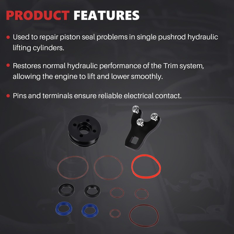 Hututimo 352932 Trim Piston Repair Seal Kit with Wrench Compatible
