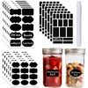 234PCS Removable Black Chalkboard Labels with Marker - Waterproof, No
