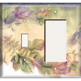 Switch/Rocker Plate - Colorful Leaves