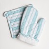 Oven Mitt & Potholder Set - Durable Heat Resistant Gloves