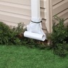 White Downspout Extension, Set of 2 Rain Gutter Flexible, Drain