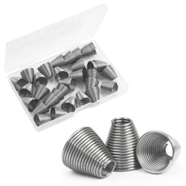 FUSIGO Stainless Bait Springs, 30Pcs/Box Ballyhoo Bait Rigging Springs Stainless Steel Fishing Bait Accessories for Offshore Trolling