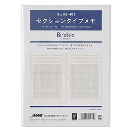 Nippon Performance Association Management Center Noushitsu Organizer, Refill, A5, Section Type Memo, 100 Sheets A5461