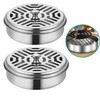 2 Portable Coil Holder, Incense Box Sandalwood Holder with Handle,