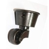 Boxonly Swivel Caster Wheels Polished Antique Cup Type Casters Solid