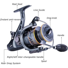 Sougayilang Carp Fishing Reel 5+1 Carbon Fiber BB Stainless Steel Armoured Carp Reels for Saltwater Freshwater Reels Fishing Reel-40