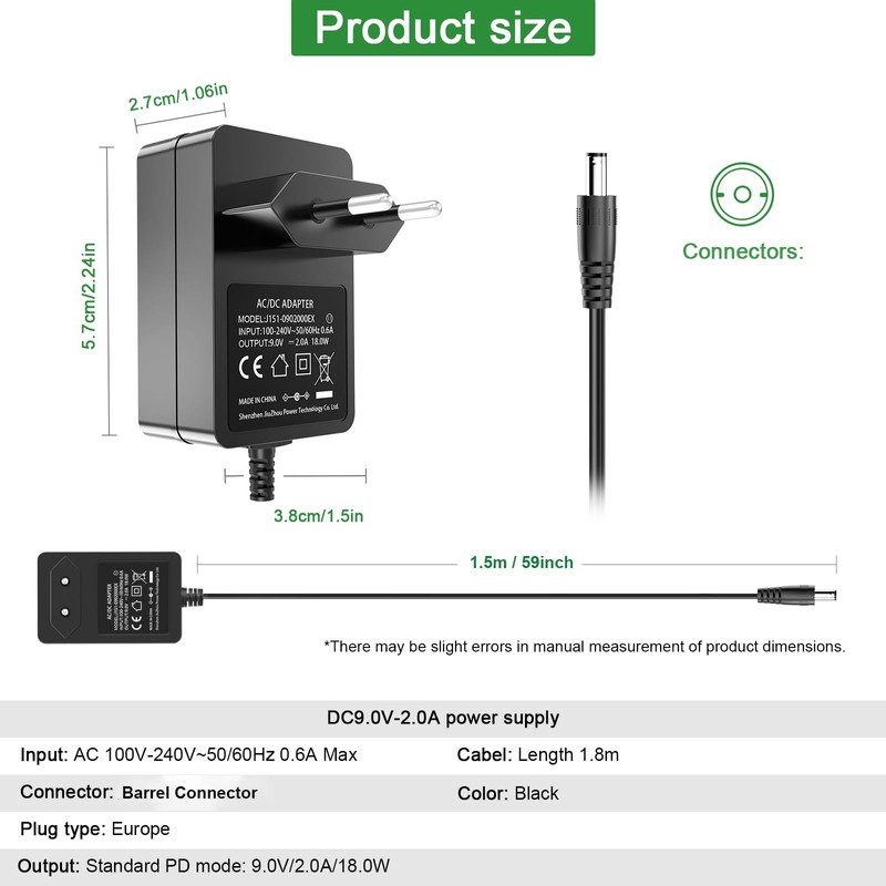 9 V Power Cable Replacement Compatible with Bowflex Max Trainer,
