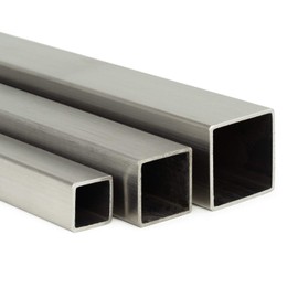 Stainless Steel Square Tube V2A K240 W x H x S 10 x 10 x 1 mm L: 350 mm (35 cm) Cut