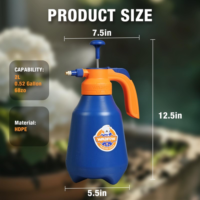 WRS1820T 0.52 Gallon Garden Pump Sprayer, 68oz Lawn & Garden