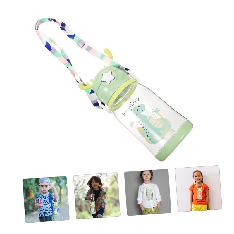 LABRIMP Straw Cup with Antler Design Leak Water Bottle for