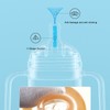 Wide Neck Sippy Straw Bottle Spill Proof Easy Grip Training