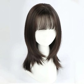 Full wig, medium length hair, hair, women's wig (WFIJHN7) Yeon Brown (sold out)WFIJHN7 / 통가발 중단발 머리 헤어 여자가발 (WFIJHN7) 연 브라운(품절)WFIJHN7