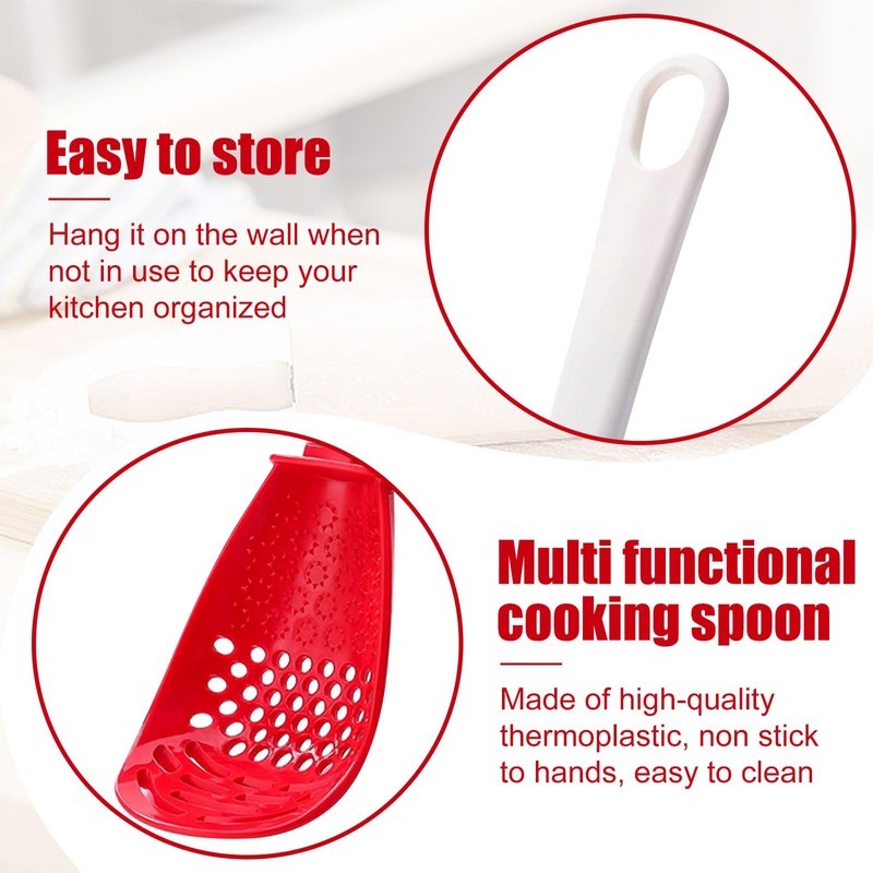 RVSWIHFA 2Pcs Multifunctional Cooking Spoon - Versatile Kitchen Utensil for