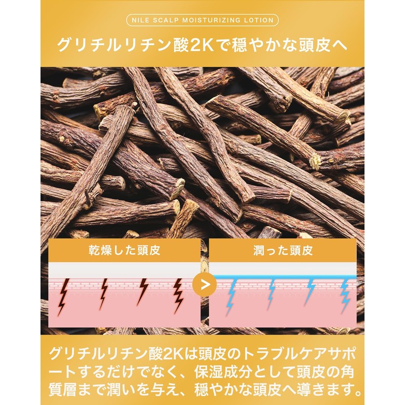 NILE Scalp Moisturizing Lotion, Dandruff and Itch Dry