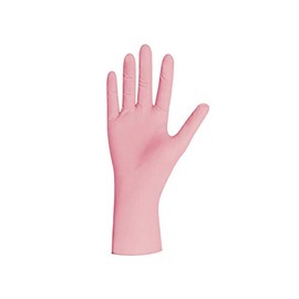 UNIGLOVES - Pink Pearl® Custom-Fit Disposable Nitrile Gloves, Food-Safe, Powder-Free & Latex-Free, High Strength & Durability, Pack of 100, Disposable Gloves L