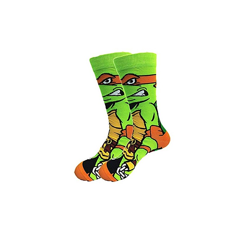 Superhero Turtles Michelangelo Character Crew Socks